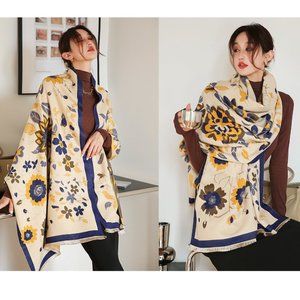 Luxurious Cashmere Oversized Blanket Autumn & Winter Scarf - Wrap - Neckerchief